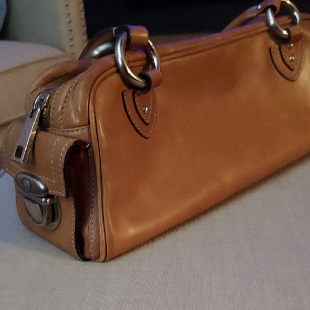Marc Jacobs Tan and Silver Leather Bag